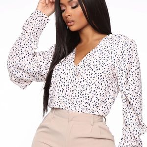 LONG SLEEVE PUFF SLEEVE BODYSUIT